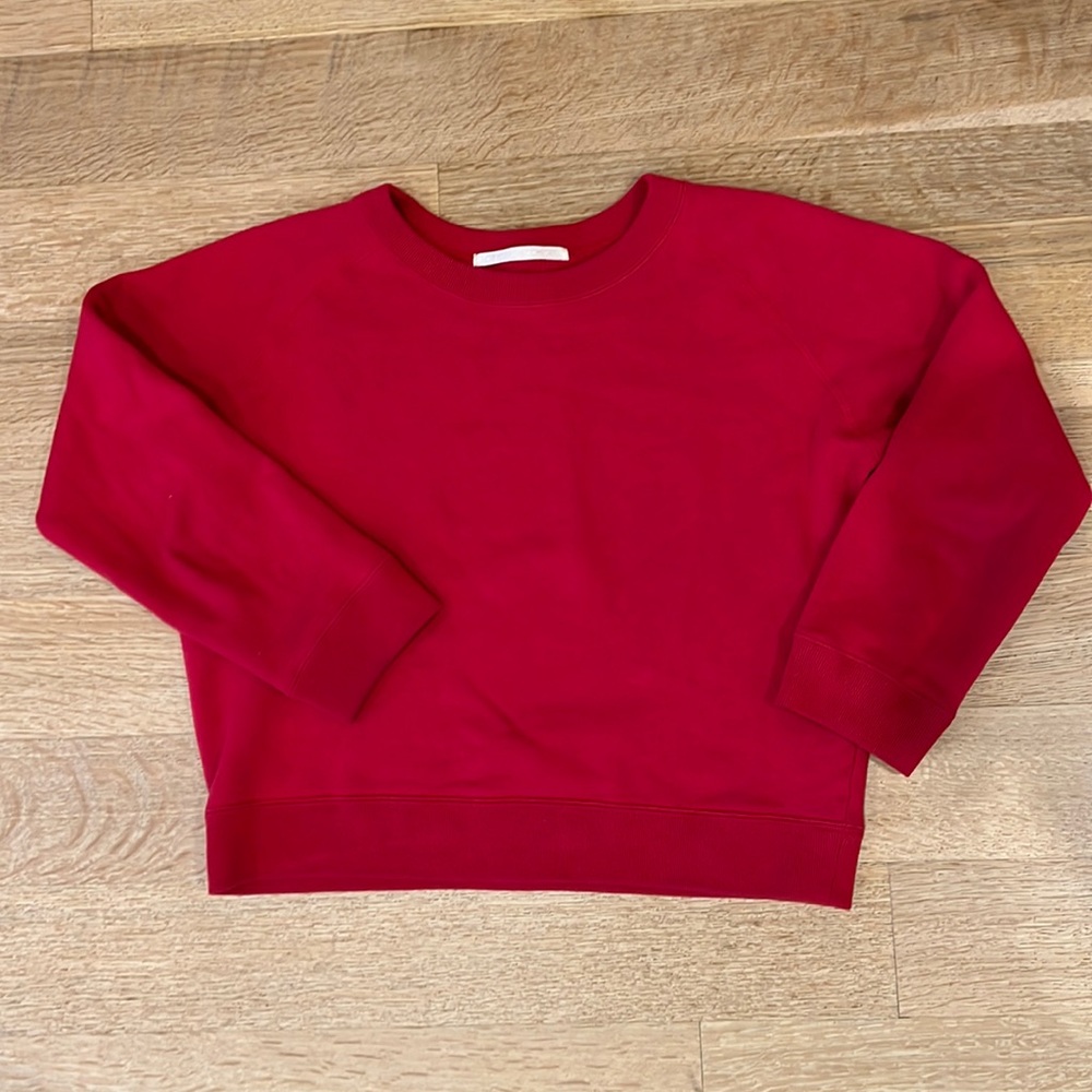 Creatures of comfort red crew neck sweater